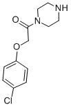 结构式 CAS# 143999-83-1, 2-(4-氯-苯氧基)-1-哌嗪-1-基-乙酮