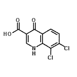 CAS#: 144061-33-6， 7,8-Dichloro-4-Hydroxy-3-Quinolinecarboxylic Acid