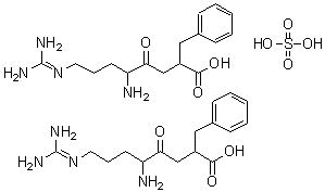 CAS#: 144110-37-2， 5-Amino-2-Benzyl-8-[(Diaminomethylene)Amino]-4-Oxooctanoic Acid Sulfate (2:1)