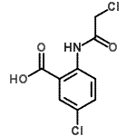 结构式 CAS# 14422-50-5, 5-氯-2-[(氯乙酰基)氨基]苯甲酸