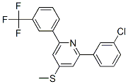 CAS#: 144320-18-3， 2-(3-Chlorophenyl)-4-Methylsulfanyl-6-[3-(Trifluoromethyl)Phenyl]Pyridine