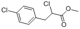 structure of CAS# 14437-17-3, Chlorfenprop-Methyl;2-Chloro-3-(4-Chlorophenyl)Propanoic Acid Methyl Ester;2-Chloro-3-(4-Chlorophenyl)Propionic Acid Methyl Ester;45381_Riedel