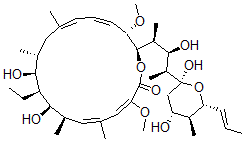 CAS#: 144539-92-4， (3E,5E,7R,8R,9S,10S,11R,13E,15E,17S,18R)-18-[(2S,3R,4S)-4-[(2R,4R,5S,6R)-2,4-Dihydroxy-5-Methyl-6-[(E)-Prop-1-Enyl]Oxan-2-Yl]-3-Hydroxypentan-2-Yl]-9-Ethyl-8,10-Dihydroxy-3,17-Dimethoxy-5,7,11,13-Tetramethyl-1-Oxacyclooctadeca-3,5,13,15-Tetraen-2-One