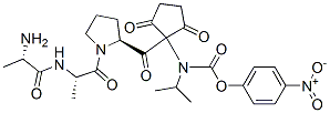 CAS#: 144597-19-3， (4-Nitrophenyl) N-[1-[(2S)-1-[(2S)-2-[[(2S)-2-Aminopropanoyl]Amino]Propanoyl]Pyrrolidine-2-Carbonyl]-2,5-Dioxocyclopentyl]-N-Propan-2-Ylcarbamate
