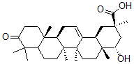 CAS#: 144629-85-6， (2R,4S,4aR,6aR,6aS,6bR,12aR,14bR)-4-Hydroxy-2,4a,6a,6b,9,9,12a-Heptamethyl-10-Oxo-3,4,5,6,6a,7,8,8a,11,12,13,14b-Dodecahydro-1H-Picene-2-Carboxylic Acid