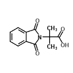 结构式 CAS# 14463-79-7, 2-(1,3-二氧代-1,3-二氢-2H-异吲哚-2-基)-2-甲基丙酸