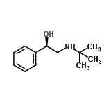 结构式 CAS# 14467-51-7, (1R)-2-[(2-甲基-2-丙基)氨基]-1-苯乙醇