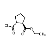 CAS#: 144728-23-4， Ethyl (1R,2R)-2-(Chlorocarbonyl)Cyclopentanecarboxylate