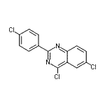 CAS#: 144924-32-3， 4,6-Dichloro-2-(4-Chlorophenyl)Quinazoline