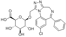 CAS#: 144964-58-9， (2S,3S,4S,5R,6R)-6-[(8-Chloro-6-Phenyl-4H-[1,2,4]Triazolo[4,5-a][1,4]Benzodiazepin-1-Yl)Methoxy]-3,4,5-Trihydroxyoxane-2-Carboxylic Acid