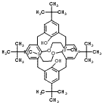 structure of CAS# 145237-25-8, 5,11,17,23-Tetrakis(2-Methyl-2-Propanyl)-26,28-Bis[2-(Methylsulfanyl)Ethoxy]Pentacyclo[19.3.1.1<Sup>3,7</Sup>.1<Sup>9,13</Sup>.1<Sup>15,19</Sup>]Octacosa-1(25),3(28),4,6,9(27),10,12,15(26),16,18,21,23-Dodecaene-25,27-Diol;O,O''-Bis[2-(methylthio)ethyl]-tert-butylcalix[4]arene;Silver ionophore IV;15094_FLUKA