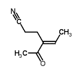 CAS#: 145250-01-7， (4E)-4-Acetyl-4-Hexenenitrile