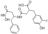 CAS#: 145253-48-1， 4-[[4-(Hydroxyamino)-4-Oxo-1-Phenylbutan-2-Yl]Amino]-2-[(4-Hydroxy-3-Iodophenyl)Methyl]-4-Oxobutanoic Acid
