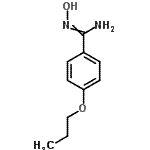 结构式 CAS# 145259-49-0, N'-羟基-4-丙氧基苯甲脒