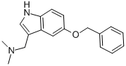 结构式 CAS# 1453-97-0, N,N-二甲基-5-(苯基甲氧基)-1H-吲哚-3-甲胺
