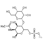 CAS#: 145447-78-5， Sodium (5xi)-2-Acetamido-2-Deoxy-4-O-[(5xi)-alpha-L-Ribo-Hexopyranosyl]-6-O-Sulfonato-beta-D-Lyxo-Hexopyranose