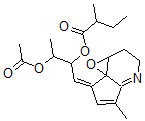 CAS#: 145458-92-0， 5-Methyl-7-(2'-(2''-Methylbutyryloxy)-3'-Acetoxy)Butylidene-1a,2,3,7-Tetrahydrocyclopent(b)Oxireno(C)Pyridine