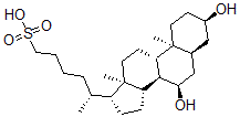 CAS#: 145523-80-4， (5R)-5-[(3R,5S,7R,8R,9S,10S,13R,14S,17R)-3,7-Dihydroxy-10,13-Dimethyl-2,3,4,5,6,7,8,9,11,12,14,15,16,17-Tetradecahydro-1H-Cyclopenta[a]Phenanthren-17-Yl]Hexane-1-Sulfonic Acid