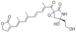 CAS#: 145763-35-5， (1R,2R)-2-Hydroxy-2-(2-Hydroxyethyl)-5-[(2E,4E,6E,8E)-2,6,8-Trimethyl-9-(2-Oxo-5H-Furan-3-Yl)Nona-2,4,6,8-Tetraenoyl]-6-Oxa-3-Azabicyclo[3.1.0]Hexan-4-One