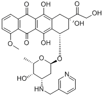 CAS#: 145785-62-2， 6,9,11-Trihydroxy-9-(2-Hydroxyacetyl)-7-[5-Hydroxy-6-Methyl-4-(Pyridin-3-Ylmethylamino)Oxan-2-Yl]Oxy-4-Methoxy-8,10-Dihydro-7H-Tetracene-5,12-Dione