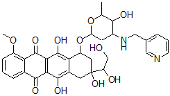 CAS#: 145785-63-3， 9-(1,2-Dihydroxyethyl)-6,9,11-Trihydroxy-7-[5-Hydroxy-6-Methyl-4-(Pyridin-3-Ylmethylamino)Oxan-2-Yl]Oxy-4-Methoxy-8,10-Dihydro-7H-Tetracene-5,12-Dione