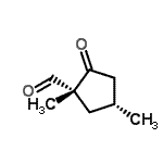 CAS#: 145948-66-9， (1R,4R)-1,4-Dimethyl-2-Oxocyclopentanecarbaldehyde