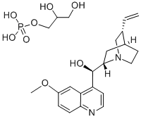 CAS#: 146-39-4， 2,3-Dihydroxypropyl Dihydrogen Phosphate, (R)-[(4R,5R,7S)-5-Ethenyl-1-Azabicyclo[2.2.2]Octan-7-Yl]-(6-Methoxyquinolin-4-Yl)Methanol