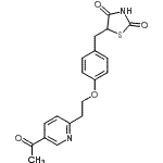 CAS#: 146062-45-5， 5-{4-[2-(5-Acetyl-2-Pyridinyl)Ethoxy]Benzyl}-1,3-Thiazolidine-2,4-Dione