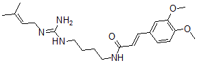CAS#: 146269-39-8， (E)-3-(3,4-Dimethoxyphenyl)-N-[4-[(N'-(3-Methylbut-2-Enyl)Carbamimidoyl)Amino]Butyl]Prop-2-Enamide