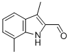 structure of CAS# 1463-72-5, 3,7-Dimethyl-1H-Indole-2-Carbaldehyde;Ec-000.1860