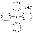 结构式 CAS# 14637-34-4, 四苯基硼酸铵