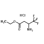 structure of CAS# 146425-31-2, Ethyl 3-Amino-4,4,4-Trifluorobutanoate Hydrochloride (1:1);Ethyl 3-amino-4,4,4-trifluorobutyrate hydrochloride;Ethyl-3-amino-4,4,4-trifluorobutyrate;ethyl-3-amino-4,4,4-trifluorobutyrate hydrochloride