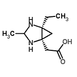 CAS#: 146501-96-4， [(1S,5S)-5-Ethyl-3-Methyl-2,4-Diazabicyclo[3.1.0]Hex-1-Yl]Acetic Acid