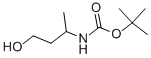 structure of CAS# 146514-31-0, N-(3-Hydroxy-1-Methylpropyl)-Carbamic Acid 1,1-Dimethylethyl Ester;Carbamic Acid, (3-Hydroxy-1-Methylpropyl)-, 1,1-Dimethylethyl Ester (9CI)
