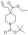structure of CAS# 146603-99-8, 4-(2-Propen-1-Yl)-1,4-Piperidinedicarboxylic Acid 1-(1,1-Dimethylethyl) 4-Ethyl Ester;1,4-Piperidinedicarboxylic Acid, 4-(2-Propen-1-Yl)-, 1-(1,1-Dimethylethyl) 4-Ethyl Ester;1-(1,1-Dimethylethyl) 4-Ethyl 4-(2-Propenyl)-1,4-Piperidinedicarboxylate;Ethyl 4-Allyl-1-(Tert-Butoxycarbonyl)Piperidine-4-Carboxylate