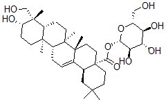 CAS#: 146728-78-1， (3beta,4beta)-3,23-Dihydroxy-Olean-12-en-28-oic acid beta-D-glucopyranosyl ester