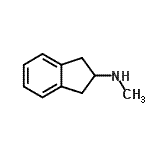 structure of CAS# 146737-65-7, N-Methyl-2-Indanamine;2,3-dihydro-1H-inden-2-yl(methyl)amine;indan-2-ylmethylamine;N-2,3-Dihydro-1H-inden-2-yl-N-methylamine