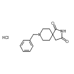CAS#: 1468-23-1， 8-Benzyl-2,8-Diazaspiro[4.5]Decane-1,3-Dione Hydrochloride (1:1)