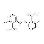 structure of CAS# 147027-64-3, 2,2'-Disulfanediylbis(6-Fluorobenzoic Acid);2,2'-Dithiobis(6-fluorobenzoic Acid)