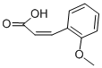structure of CAS# 14737-91-8, cis-2-Methoxycinnamic Acid;(Z)-3-(2-Methoxyphenyl)Acrylic Acid;Ncgc00095523-01;Sdccgmls-0066551.P001