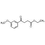structure of CAS# 147373-96-4, Ethyl 4-(3-Methoxyphenyl)-4-Oxobutanoate;Ethyl 4-(3-methoxyphenyl)-4-oxobutyrate