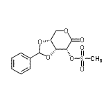 CAS#: 147410-07-9， (3aR,7R,7aR)-6-Oxo-2-Phenyltetrahydro-4H-[1,3]Dioxolo[4,5-c]Pyran-7-Yl Methanesulfonate