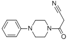 结构式 CAS# 14761-40-1, 3-氧代-3-(4-苯基-哌嗪-1-基)-丙腈