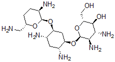 CAS#: 147920-25-0， (2R,3S,4R,5R,6S)-4,5-Diamino-6-[(1R,2R,4S,5S)-2,4-Diamino-5-[(2R,3R,6S)-3-Amino-6-(Aminomethyl)Oxan-2-Yl]Oxycyclohexyl]Oxy-2-(Hydroxymethyl)Oxan-3-Ol