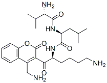 CAS#: 148168-23-4， (2S)-6-Amino-N-[(2S)-2-[[(2R)-2-Amino-3-Methylbutanoyl]Amino]-4-Methylpentanoyl]-2-[(2-Oxochromen-4-Yl)Methylamino]Hexanamide