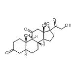 CAS#: 1482-51-5， (5alpha)-17,21-Dihydroxypregnane-3,11,20-Trione