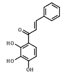 structure of CAS# 1482-74-2, (2E)-3-Phenyl-1-(2,3,4-Trihydroxyphenyl)-2-Propen-1-One;(E)-3-Phenyl-1-(2,3,4-trihydroxy-phenyl)-propenone;2,3,4-TRIHYDROXYCHALCONE