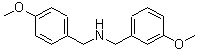 structure of CAS# 148235-02-3, N-(4-Methoxybenzyl)-1-(3-Methoxyphenyl)Methanamine;(3-methoxybenzyl)(4-methoxybenzyl)amine;(3-Methoxy-benzyl)-(4-methoxy-benzyl)-amine;N-(3-methoxybenzyl)-1-(4-methoxyphenyl)methanamine