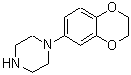 structure of CAS# 148245-18-5, 1-(2,3-Dihydro-1,4-Benzodioxin-6-Yl)Piperazine;1-(2,3-Dihydro-benzo[1,4]dioxin-6-yl)-piperazine;4-(2,3-DIHYDRO-BENZO[1,4]DIOXIN-6-YL)-PIPERAZIN-;4-(2,3-DIHYDRO-BENZO[1,4]DIOXIN-6-YL)-PIPERAZINE-