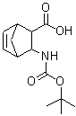 structure of CAS# 148257-06-1, 3-({[(2-Methyl-2-Propanyl)Oxy]Carbonyl}Amino)Bicyclo[2.2.1]Hept-5-Ene-2-Carboxylic Acid;3-[(tert-<wbr>butoxycar<wbr>bonyl)ami<wbr>no]bicycl<wbr>o[2.2.1]h<wbr>ept-5-ene<wbr>-2-carbox<wbr>ylic acid;bicyclo[2<wbr>.2.1]hept<wbr>-5-ene-2-<wbr>carboxyli<wbr>c acid, 3<wbr>-[[(1,1-d<wbr>imethylet<wbr>hoxy)carb<wbr>onyl]amin<wbr>o];bicyclo[2<wbr>.2.1]hept<wbr>-5-ene-2-<wbr>carboxyli<wbr>c acid, 3<wbr>-[[(1,1-d<wbr>imethylet<wbr>hoxy)carb<wbr>onyl]amin<wbr>o]-
